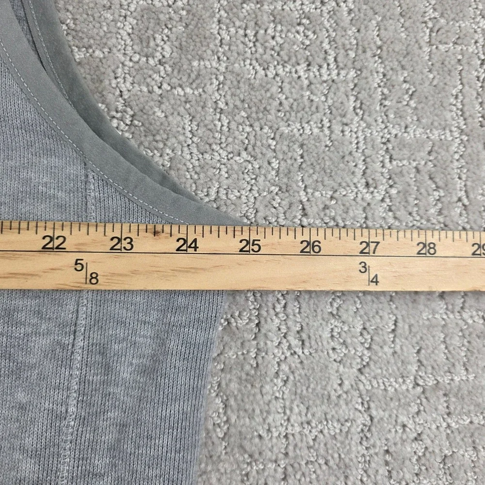 Polo Ralph Lauren Mens XL Gray Full Zip Cotton Sweatshirt Vest Mock Neck Pony